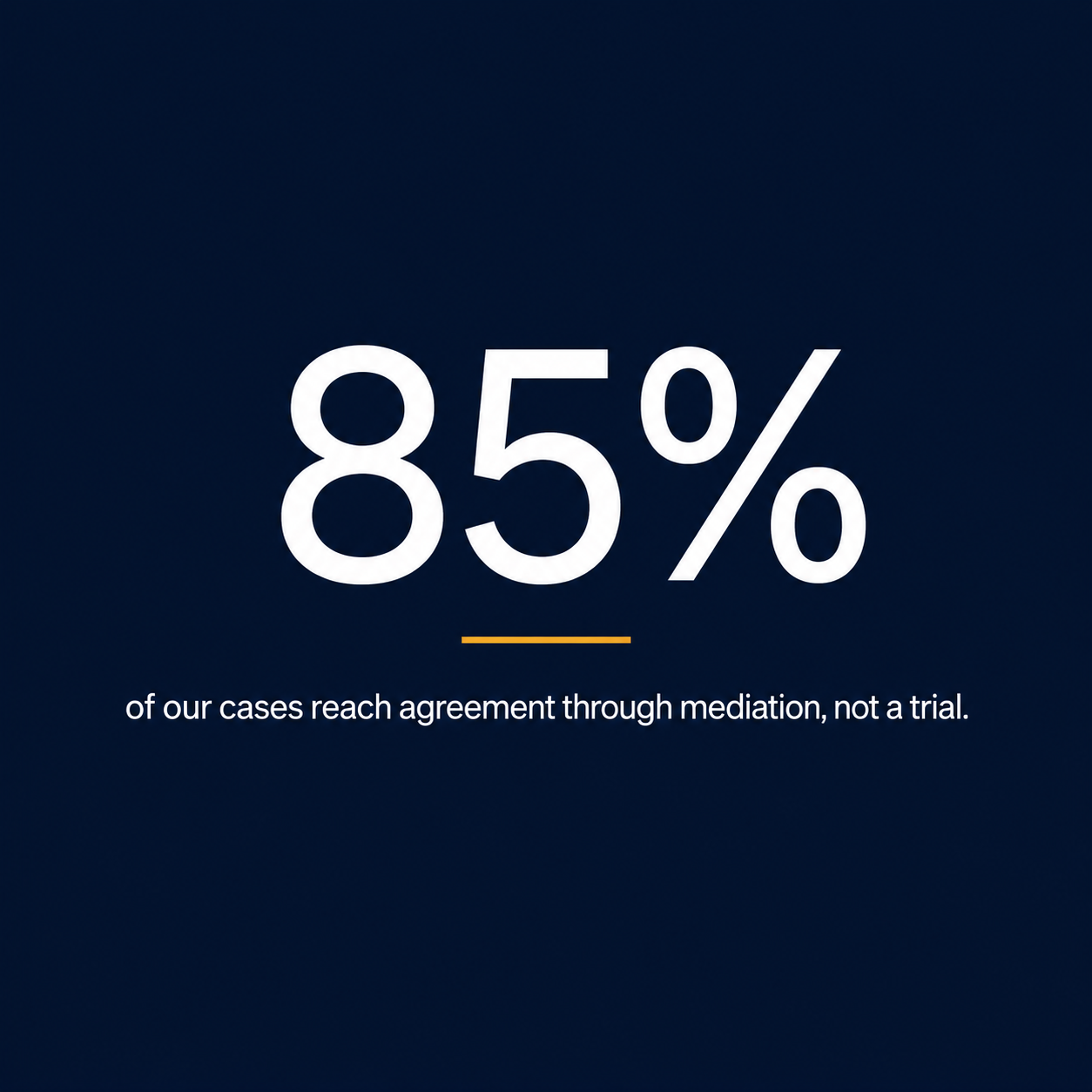 85 Percent of Rosen Cases Settle Through Mediation